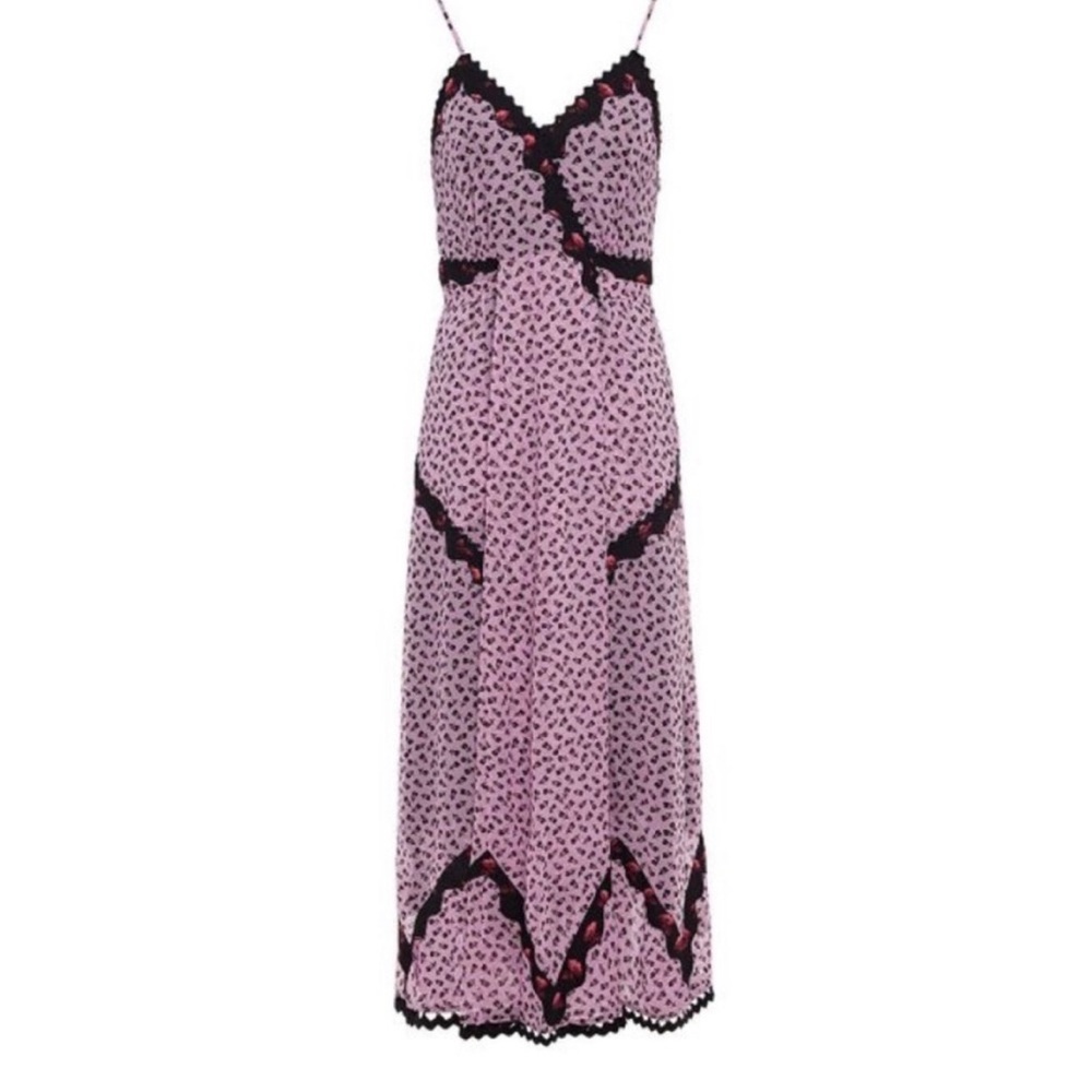 Coach Floral Bud Print Slip Dress